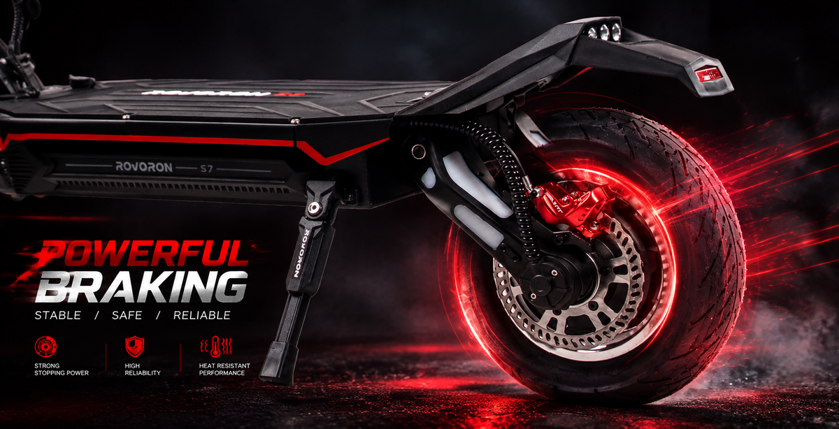 Front & Rear 4-Piston Hydraulic Disc Brakes